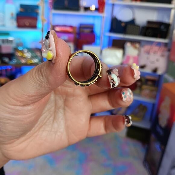 New Unused Dior Jador Gold Plated Ring Size 6 - Picture 5 of 7